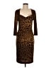 Roberto Cavalli Animal Print Brown Cocktail Dress Size 12 - photo 1