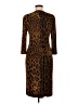 Roberto Cavalli Animal Print Brown Cocktail Dress Size 12 - photo 2