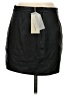 Mason 100% Polyester Black Faux Leather Skirt Size 0 - photo 2