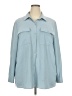 Hilary Radley 100% Polyester Solid Blue Long Sleeve Blouse Size XXL - photo 1