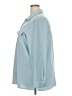 Hilary Radley 100% Polyester Solid Blue Long Sleeve Blouse Size XXL - photo 5