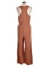 The Odells Solid Brown Tan Jumpsuit Size L - photo 2