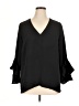 Vince Camuto 100% Polyester Black 3/4 Sleeve Blouse Size 1X - photo 1