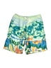 Hanna Andersson 100% Polyester Green Board Shorts Size 10 - photo 1
