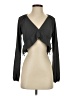 Aster 100% Polyester Black Long Sleeve Blouse Size S - photo 1