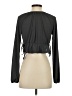 Aster 100% Polyester Black Long Sleeve Blouse Size S - photo 2