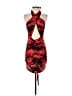 Shein Tie-dye Red Cocktail Dress Size 4 - photo 1