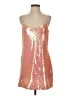 NBD 100% Polyester Metallic Orange Cocktail Dress Size S - photo 1