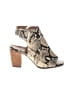 Vionic 100% Leather Animal Print Ivory Tan Sandals Size 8 - photo 1