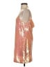 NBD 100% Polyester Metallic Orange Cocktail Dress Size S - photo 5