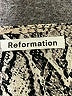 Reformation 100% Viscose Animal Print Snake Print Ivory 3/4 Sleeve Blouse Size 4 - photo 3
