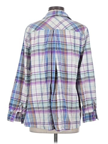 Soft Surroundings 3/4 Sleeve Button-Down Shirt (view 2)