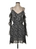 Intermix 100% Polyester Animal Print Gray Cocktail Dress Size S - photo 1