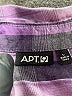 Apt. 9 Plaid Purple 3/4 Sleeve Button-Down Shirt Size L - photo 7