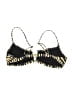 Topshop Animal Print Gold Swimsuit Top Size 8 - photo 2
