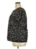 80 Park Animal Print Black Short Sleeve Blouse Size 2X - photo 5