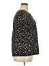 80 Park Animal Print Black Short Sleeve Blouse Size 2X - photo 4