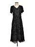 Talbots Polka Dots Black Casual Dress Size 2 - photo 1
