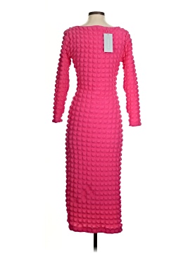 strapless open back dress Zapaka Women Hot Pink Long Prom Dress with Slit A-Line Spaghetti Straps Party Dress, Fuchsia / US2