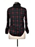 R N B 100% Polyester Plaid Black Long Sleeve Blouse Size XL - photo 2