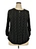 Cure Black Long Sleeve Blouse Size 2X - photo 1