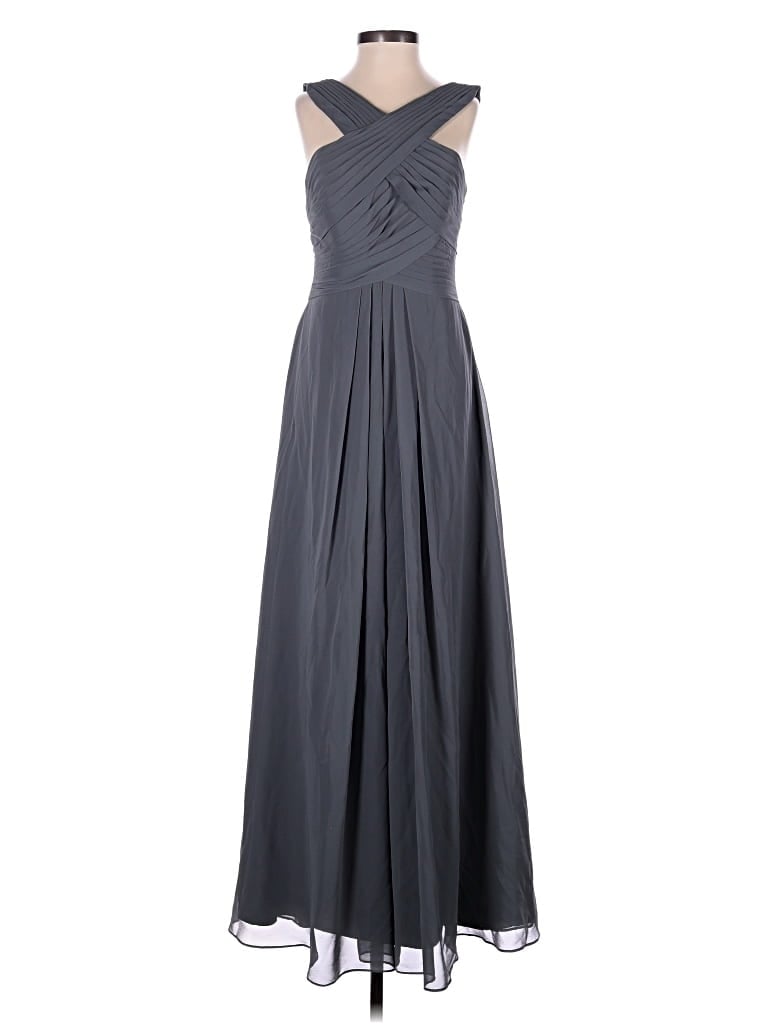 Azazie Cocktail Dress - Bridesmaid: Gray Dresses - Used - Size 0