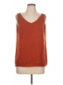 Ekouaer Brown Orange Sleeveless Top Size L - photo 1