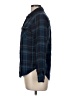 Full Tilt 100% Rayon Plaid Blue Long Sleeve Button-Down Shirt Size M - photo 5