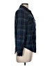 Full Tilt 100% Rayon Plaid Blue Long Sleeve Button-Down Shirt Size M - photo 4
