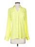 Express 100% Polyester Color Block Yellow Long Sleeve Blouse Size S - photo 1