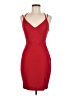 Sequin Hearts Solid Red Cocktail Dress Size 7 - photo 1