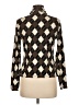 Guess Jeans 100% Polyester Argyle Brown Long Sleeve Blouse Size M - photo 2