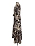 Bar III 100% Polyester Print Brown Casual Dress Size XS - photo 5