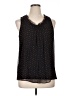 Elle 100% Rayon Black Sleeveless Blouse Size XL - photo 1