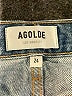 AGOLDE 100% Cotton Blue Denim Shorts Size 24 waist - photo 3