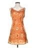 Unbranded 100% Polyester Orange Casual Dress Size S - photo 1