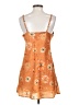 Unbranded 100% Polyester Orange Casual Dress Size S - photo 2