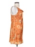 Unbranded 100% Polyester Orange Casual Dress Size S - photo 4