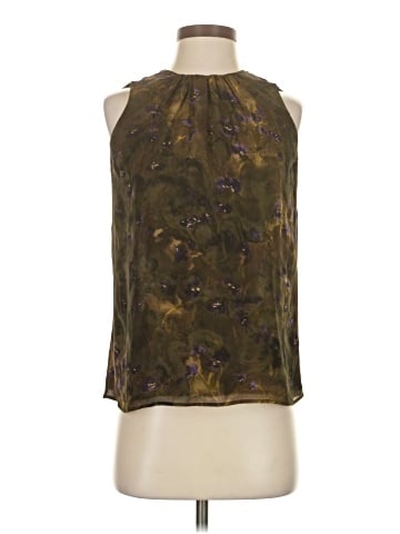 Michael Kors Sleeveless Silk Top (view 1)