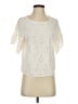 Zara Ivory Short Sleeve Blouse Size S - photo 1