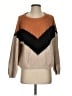 Lulus Chevron-herringbone Tan Pullover Sweater Size S - photo 1