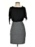 En Focus Studio Houndstooth Black Cocktail Dress Size 4 - photo 1