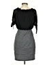 En Focus Studio Houndstooth Black Cocktail Dress Size 4 - photo 2