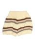 Shein Curve 100% Acrylic Stripes Ivory Shorts Size 12 Plus (0) - photo 2