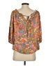 Shein 100% Viscose Orange 3/4 Sleeve Blouse Size 4 - photo 2