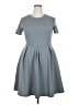 Unbranded Solid Gray Casual Dress Size XXL - photo 1