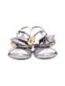 Tabitha Simmons for J.Crew Silver Purple Sandals Size 8 - photo 2