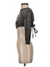 Originality Gray Silver 3/4 Sleeve Turtleneck Size S - photo 5