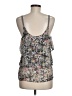 Elio 100% Silk Gray Sleeveless Silk Top Size M - photo 2