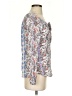 Stoosh 100% Rayon Blue Long Sleeve Blouse Size S - photo 4